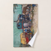Vincent Van Gogh - Caravans, zigeunerkamp bij Arle Bad Handdoek (Handdoek)