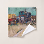 Vincent Van Gogh - Caravans, zigeunerkamp bij Arle Bad Handdoek (Wasdoekje)