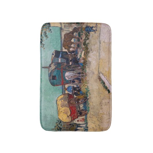 Vincent Van Gogh - Caravans, zigeunerkamp bij Arle Badmat (Voorkant Verticaal)