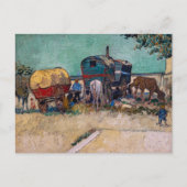 Vincent Van Gogh - Caravans, zigeunerkamp bij Arle Briefkaart (Voorkant)