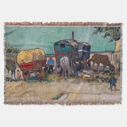 Vincent Van Gogh - Caravans, zigeunerkamp bij Arle Deken (Voorkant)