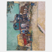 Vincent Van Gogh - Caravans, zigeunerkamp bij Arle Fleece Deken (Voorkant)