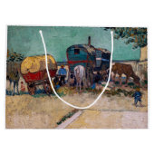 Vincent Van Gogh - Caravans, zigeunerkamp bij Arle Groot Cadeauzakje (Achterkant)