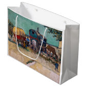 Vincent Van Gogh - Caravans, zigeunerkamp bij Arle Groot Cadeauzakje (Voorkant Gekanteld)