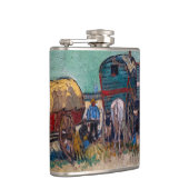 Vincent Van Gogh - Caravans, zigeunerkamp bij Arle Heupfles (Rechts)