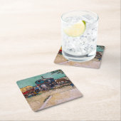 Vincent Van Gogh - Caravans, zigeunerkamp bij Arle Kartonnen Onderzetters (Insitu)