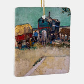 Vincent Van Gogh - Caravans, zigeunerkamp bij Arle Keramisch Ornament (Rechts)
