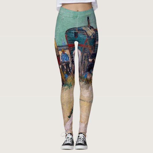 Vincent Van Gogh - Caravans, zigeunerkamp bij Arle Leggings (Voorkant)