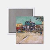 Vincent Van Gogh - Caravans, zigeunerkamp bij Arle Magneet (Voorkant / Achterkant)