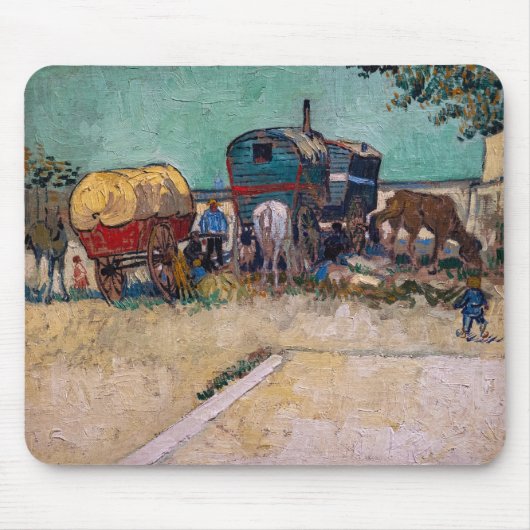 Vincent Van Gogh - Caravans, zigeunerkamp bij Arle Muismat (Voorkant)