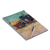 Vincent Van Gogh - Caravans, zigeunerkamp bij Arle Notitieboek (Rechterzijde)