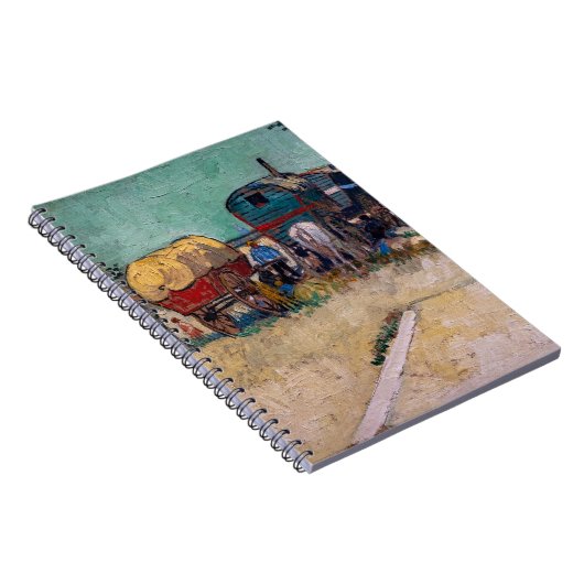 Vincent Van Gogh - Caravans, zigeunerkamp bij Arle Notitieboek (Rechterzijde)