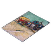 Vincent Van Gogh - Caravans, zigeunerkamp bij Arle Notitieboek (Linkerzijde)