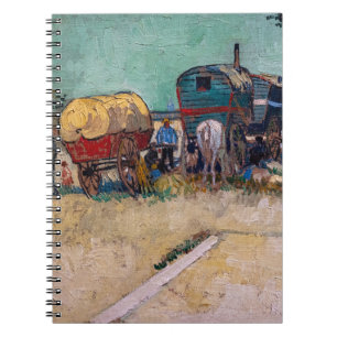 Vincent Van Gogh - Caravans, zigeunerkamp bij Arle Notitieboek