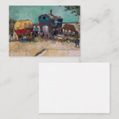 Vincent Van Gogh - Caravans, zigeunerkamp bij Arle Notitiekaartje (Voorkant / Achterkant)