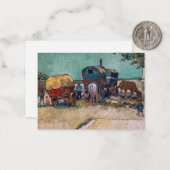 Vincent Van Gogh - Caravans, zigeunerkamp bij Arle Notitiekaartje (Voorkant / Achterkant in situ)