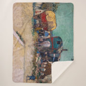 Vincent Van Gogh - Caravans, zigeunerkamp bij Arle Sherpa Deken (Voorkant)