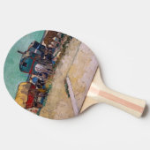 Vincent Van Gogh - Caravans, zigeunerkamp bij Arle Tafeltennisbatje (Zijkant)