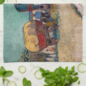 Vincent Van Gogh - Caravans, zigeunerkamp bij Arle Theedoek (Gevouwen)