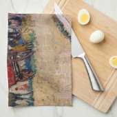 Vincent Van Gogh - Caravans, zigeunerkamp bij Arle Theedoek (Quarter Fold)