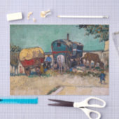Vincent Van Gogh - Caravans, zigeunerkamp bij Arle Tissuepapier (Craft)