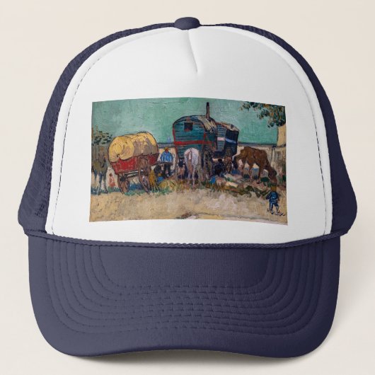 Vincent Van Gogh - Caravans, zigeunerkamp bij Arle Trucker Pet (Voorkant)