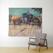 Vincent Van Gogh - Caravans, zigeunerkamp bij Arle Wandkleed (In Situ (horizontaal))