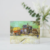 vincent van gogh - caravans - zigeunerkamp nabij e briefkaart (Staand voorkant)