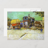 vincent van gogh - caravans - zigeunerkamp nabij e briefkaart (Voorkant / Achterkant)