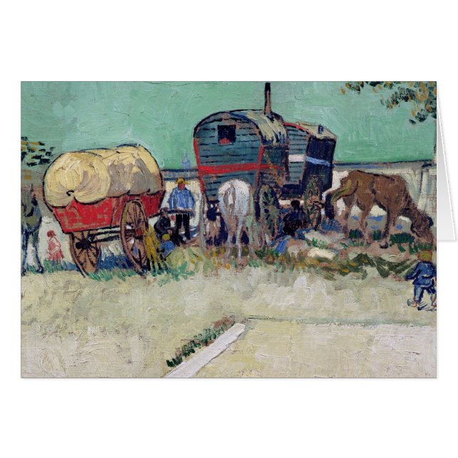 Vincent van Gogh | Caravans, zigeunerkampement (Voorkant Horizontaal)