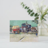 Vincent van Gogh | Caravans, zigeunerkampement Briefkaart (Staand voorkant)