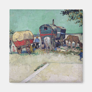 Vincent van Gogh   Caravans, zigeunerkampement Magneet