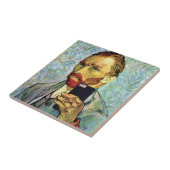 Vincent Van Gogh Cellphone Selfie Self Portret Tegeltje (Zijkant)