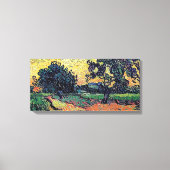 Vincent van Gogh - Chateau of Auvers at Sunset Canvas Afdruk (Voorkant)