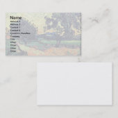 Vincent van Gogh - Chateau of Auvers at Sunset Visitekaartje (Voorkant / Achterkant)