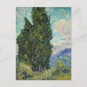Vincent van Gogh - Cipressen Briefkaart (Voorkant)