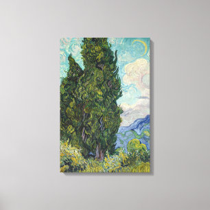 Vincent van Gogh - Cipressen Canvas Afdruk