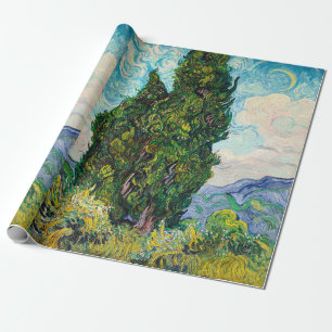 Vincent Van Gogh Cipressen Fijne Kunst Cadeaupapier
