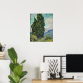 Vincent van Gogh - Cipressen Poster (Thuiskantoor)
