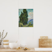 Vincent van Gogh - Cipressen Poster (Keuken)