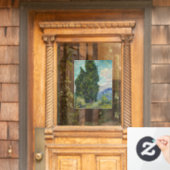 Vincent van Gogh - Cipressen Raamsticker (Huis Deur)
