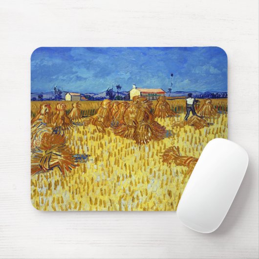 Vincent van Gogh Corn Harvest in Provence Muismat (Met muis)