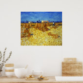Vincent van Gogh Corn Harvest in Provence Poster (Keuken)