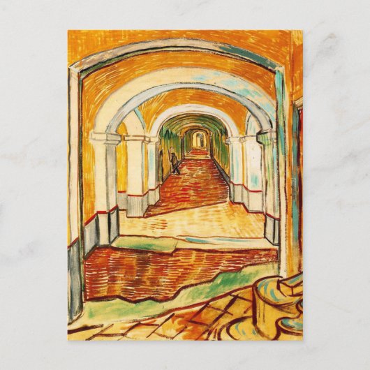 Vincent van Gogh Corridor in de Assylum Briefkaart (Voorkant)
