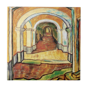 Vincent van Gogh - Corridor of Saint Paul Hospital Tegeltje