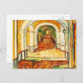 vincent van gogh - corridor voor asiel briefkaart (Voorkant / Achterkant)