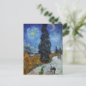 Vincent Van Gogh Country road in Provence bij nach Briefkaart (Staand voorkant)