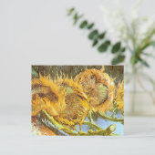 Vincent Van Gogh - Cut Sunflow GC Briefkaart (Staand voorkant)