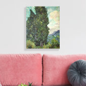 Vincent van Gogh | Cypressen, 1889 Canvas Afdruk (Insitu (Woonkamer))