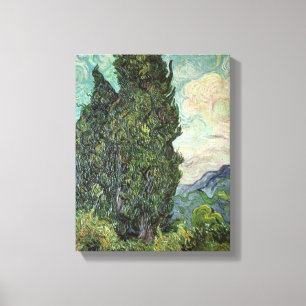 Vincent van Gogh Cypressen, 1889 Canvas Afdruk